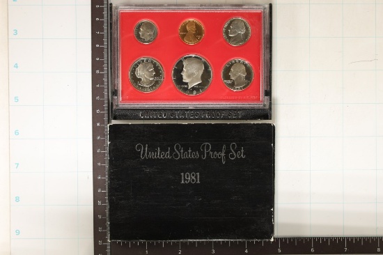 1981 US PROOF SET (WITH BOX)