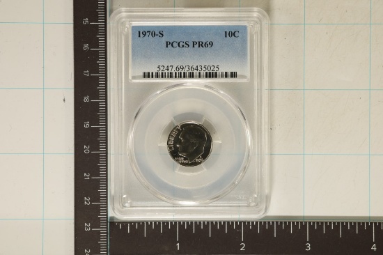 1970-S ROOSEVELT DIME PCGS PR69