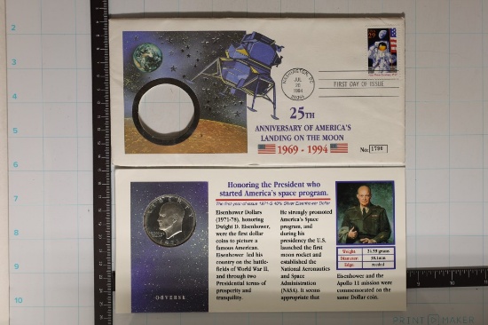 1971-S PF IKE SILVER DOLLAR IN FDC IN 25TH