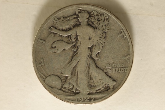 1927-S SILVER WALKING LIBERTY HALF DOLLAR