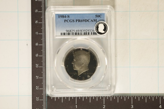 1984-S KENNEDY HALF DOLLAR PCGS PR69 DCAM