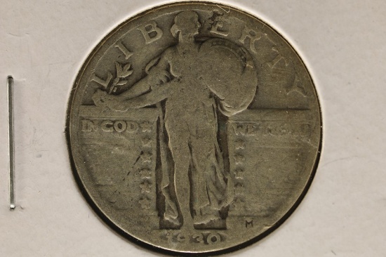 1930 SILVER STANDING LIBERTY QUARTER
