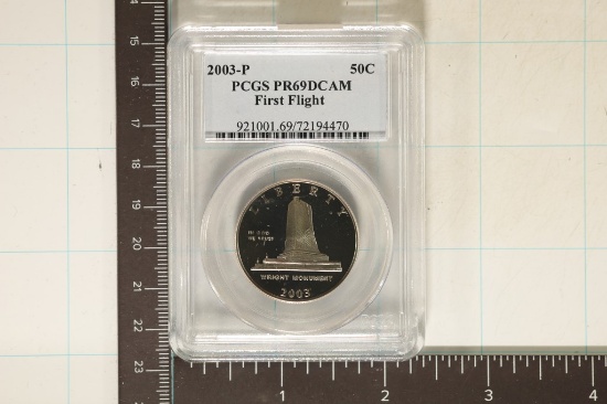 2003-P FIRST FLIGHT US HALF DOLLAR PCGS PR69 DCAM