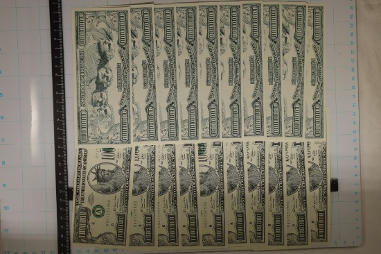 20-CRISP UNC US $1,000,000 FANTASY BILLS WITH
