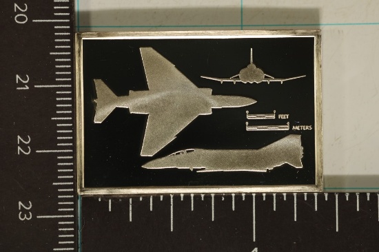 18.8 GRAMS PROOF STERLING SILVER AVIATION INGOT
