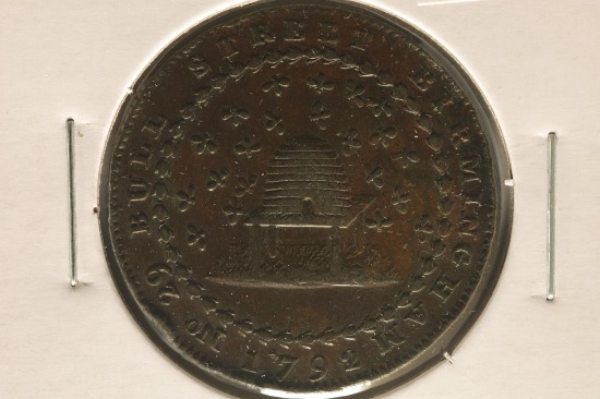 1792 CONDER TOKEN. THEY R MOSTLY 18TH CENTURY