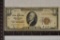 1929 US $10 NATIONAL CURRENCY BROWN SEAL
