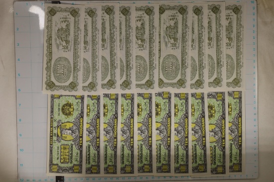 19-CHINESE 10000 HELL NOTES ALL CRISP UNC