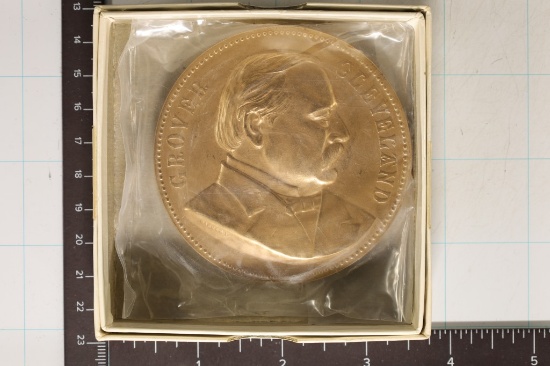 3'' US BRONZE GROVER CLEVELAND INAUGURAL