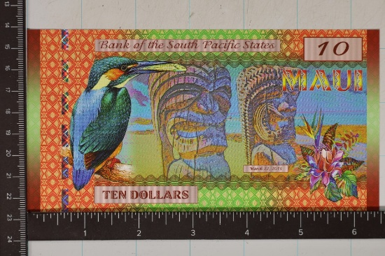2015 SOUTH PACIFIC STATES $10 CU POLYMER