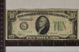 1934-A US $10 GREEN SEAL BILL