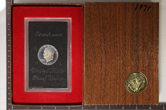 1971 IKE SILVER DOLLAR (BROWN PACK)