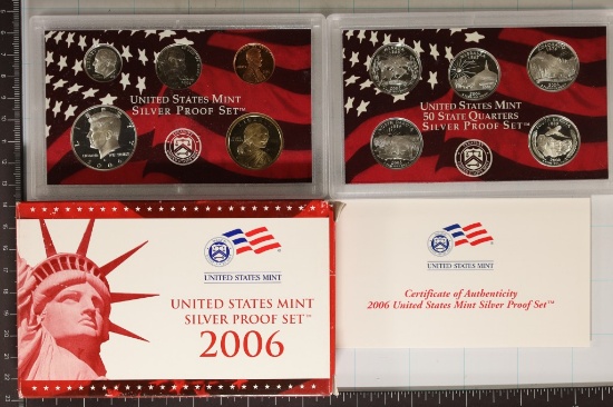 2006 US SILVER PROOF SET (WITH BOX) AND