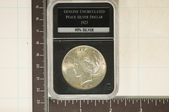 1923 PEACE SILVER DOLLAR GEM UNC