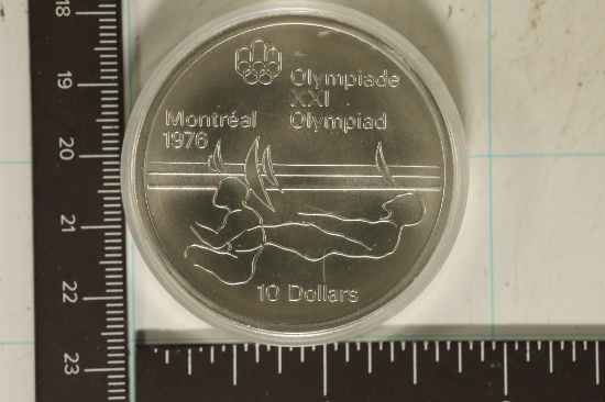 1975 CANADA SILVER MONTREAL OLYMPICS UNC COIN