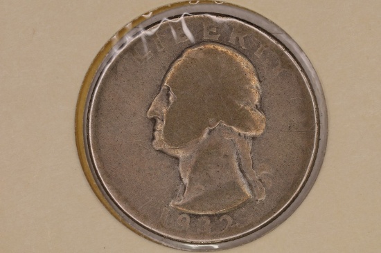 KEY DATE 1932-D WASHINGTON SILVER QUARTER