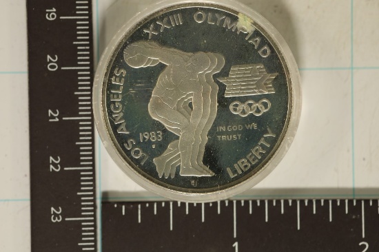 1983-S US PF SILVER DOLLAR LOS ANGELES OLYMPIAD