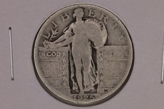 1925 SILVER STANDING LIBERTY QUARTER