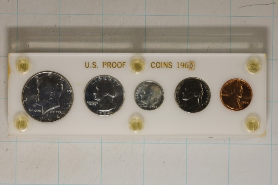 1964 US SILVER PROOF SET IN PLASTIC CASE