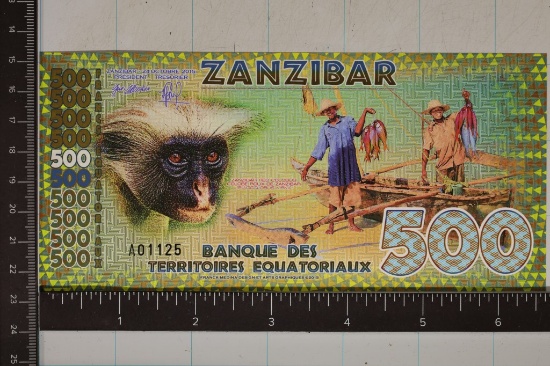 BANK OF EQUATORIAL TERRITORIES CU 500 FRANCS OF