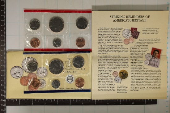 1990 US MINT SET (UNC) P/D (WITH ENVELOPE) AND