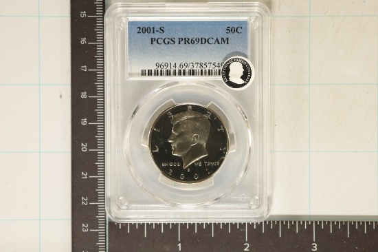 2001-S KENNEDY HALF DOLLAR PCGS PR69 DCAM