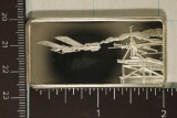 1.02 OZ. PF STERLING SILVER AERONAUTICAL INGOT 1ST