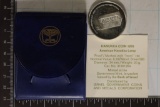 1976 ISRAEL HANUKKA COIN STERLING SILVER 1O LIROT