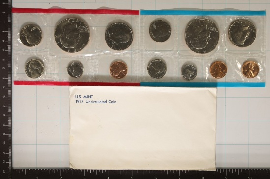 1973 US MINT SET (UNC) P/D/S (WITH ENVELOPE)