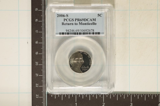 2006-S RETURN TO MONTICELLO NICKEL PCGS PR69 DCAM