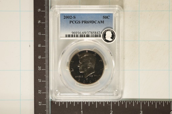 2002-S KENNEDY HALF DOLLAR PCGS PR69 DCAM
