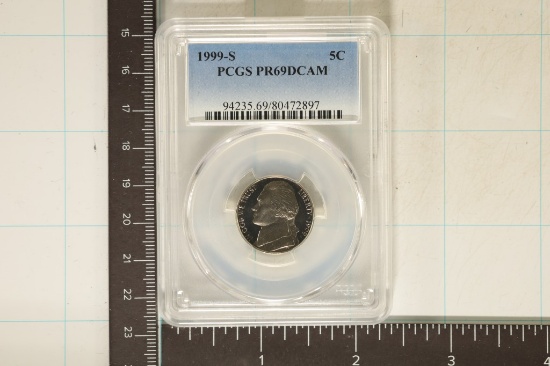 1999-S JEFFERSON NICKEL PCGS PR69 DCAM