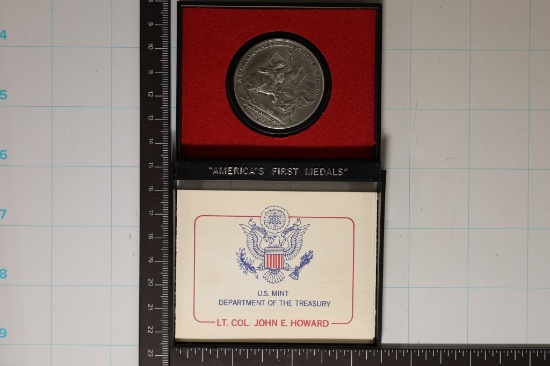 AMERICAS 1ST MEDAL IN PEWTER. LT. COLONIAL JOHN