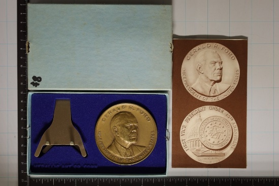 2.75" BRONZE GERALD R. FORD, 1ST VICE PRESIDENT