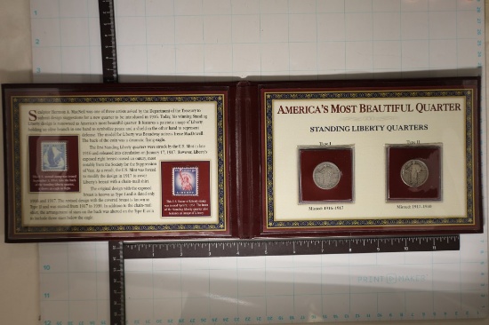 AMERICAS MOST BEAUTIFUL COIN & STAMP SET,