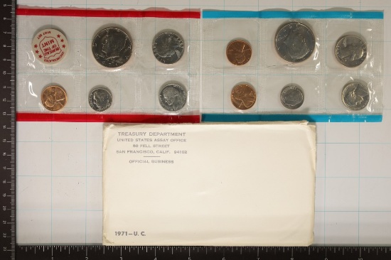 1971 US MINT SET (UNC) P/D/S (WITH ENVELOPE)