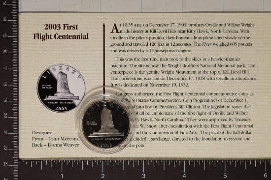 2003-S US PF HALF DOLLAR FIRST FLIGHT CENTENNIAL
