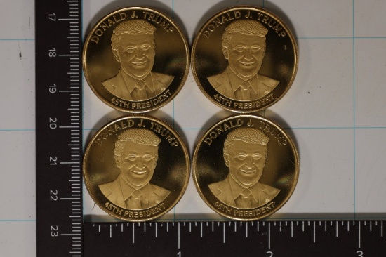 4-1.25" DONALD TRUMP PROOF ROUNDS