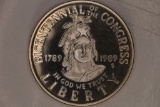 1989-S US PF HALF DOLLAR BICENTENNIAL ON CONGRESS