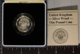 9.5 GRAMS PF STERLING SILVER 1986 UNITED KINGDOM