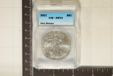 2017 AMERICAN SILVER EAGLE ICG MS70