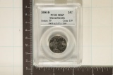 2000-D MASSACHUSETTS QUARTER PCGS MS67