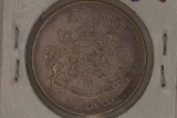 1890 SWEDEN SILVER 1 KRONA .1929 OZ. ASW