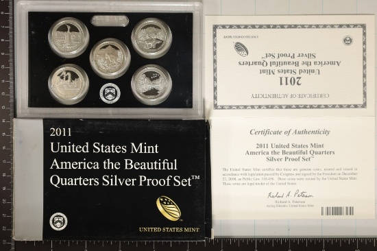 2011 SILVER US 50 STATE QUARTERS PROOF SET AND