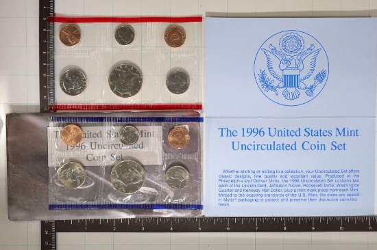 1996 US MINT SET (UNC) P/D (WITH ENVELOPE) AND