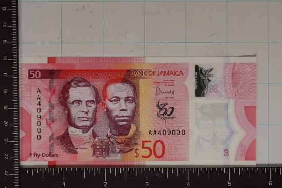 2022 BANK OF JAMAICA CRISP AU POLYMER BILL