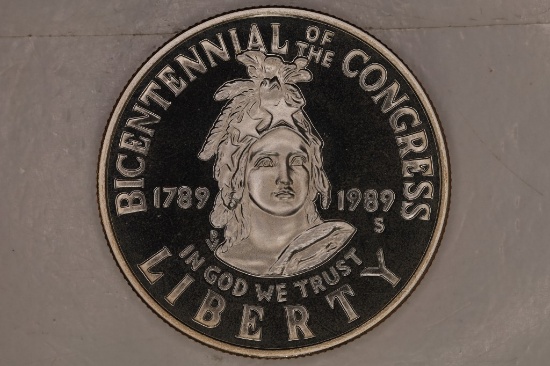 1989-S US PROOF HALF DOLLAR BICENTENNIAL CONGRESS