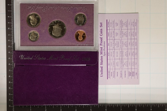1988 US PROOF SET (WITH BOX) & SCPEC SHEET
