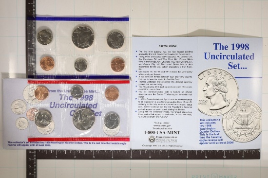 1998 US MINT SET (UNC) P/D (WITH ENVELOPE)