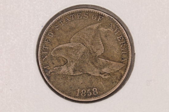 1858 FLYING EAGLE CENT (LARGE LETTER)
